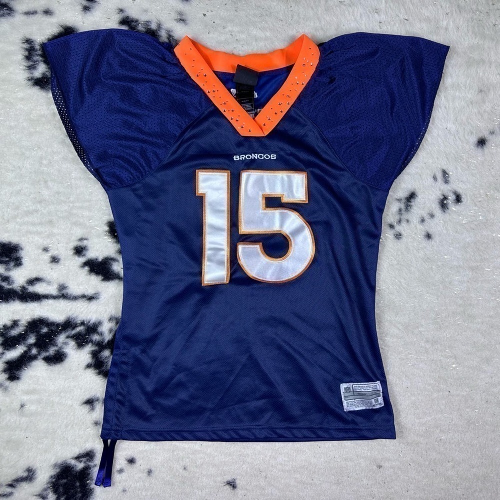 NFL Women’s Denver Broncos Tim Tebow rhinestone Jersey Size Large